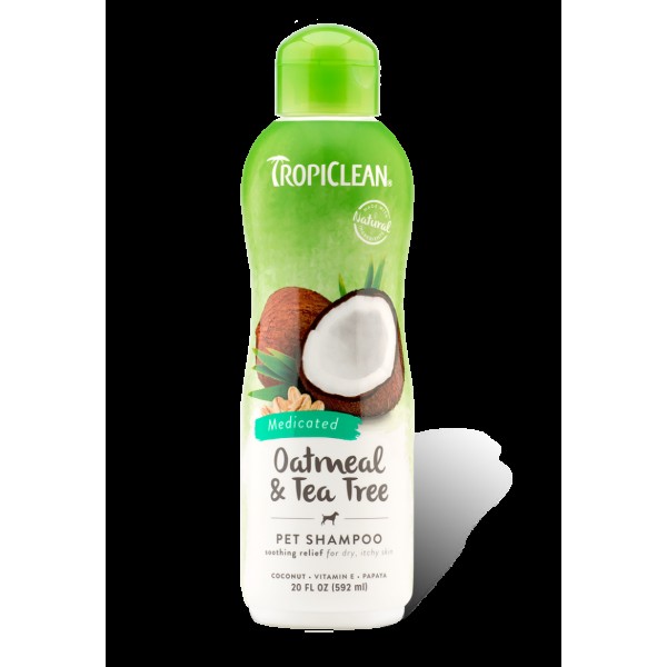 Tropiclean Oatmeal Tea Tree Medicated Shampoo 355ml